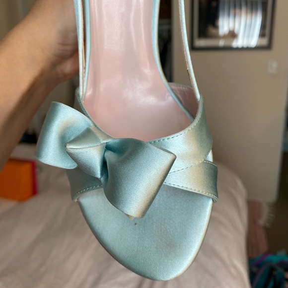 Kate Spade PaleBlueIdealBowHeels - Picture 2 of 6